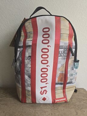NEW - Sprayground "Fat Bands" Million Dollar Money Backpack - Gender Neutral